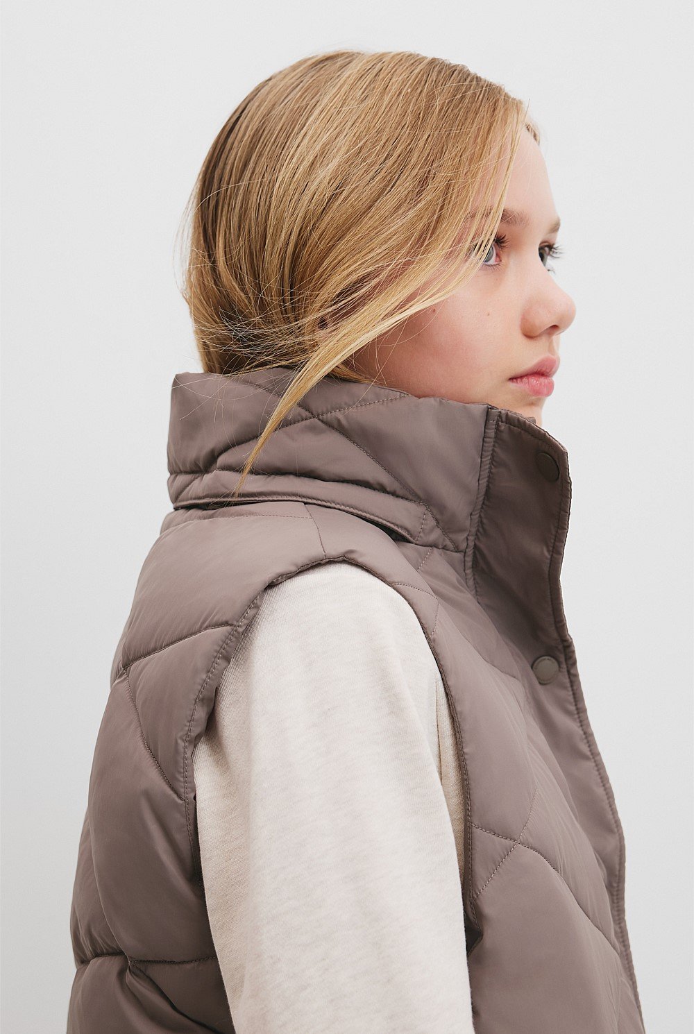 Teen Recycled Polyester Puffer Vest