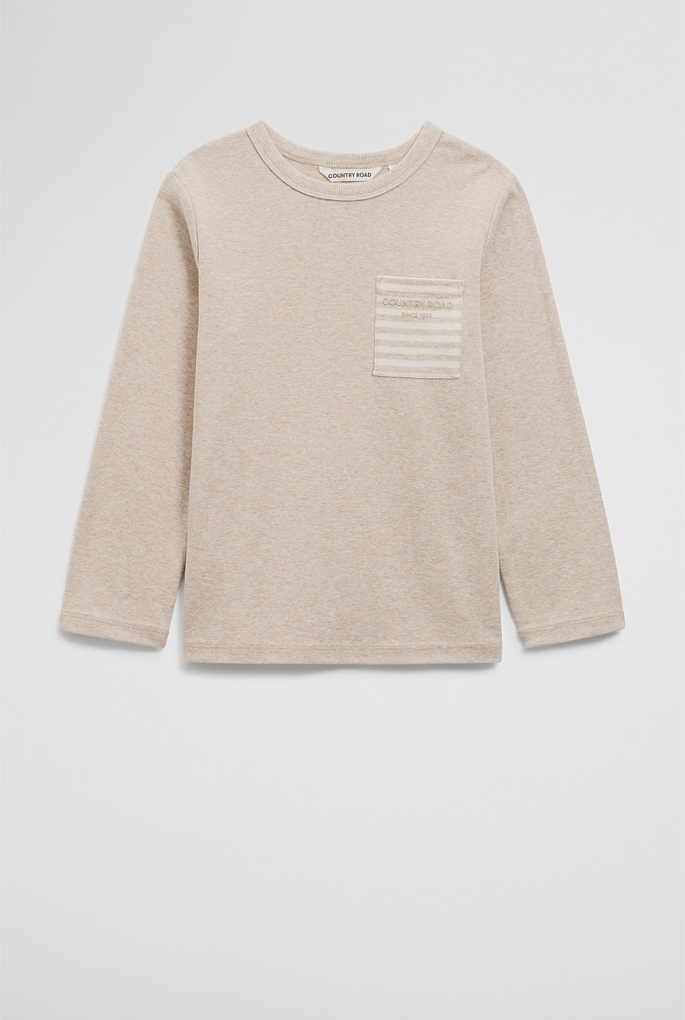 Cotton Long Sleeve Pocket T-Shirt