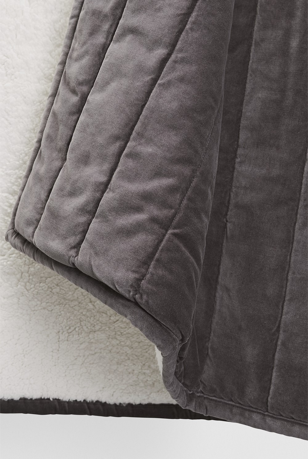 Marlon Organically Grown Cotton Sherpa Throw