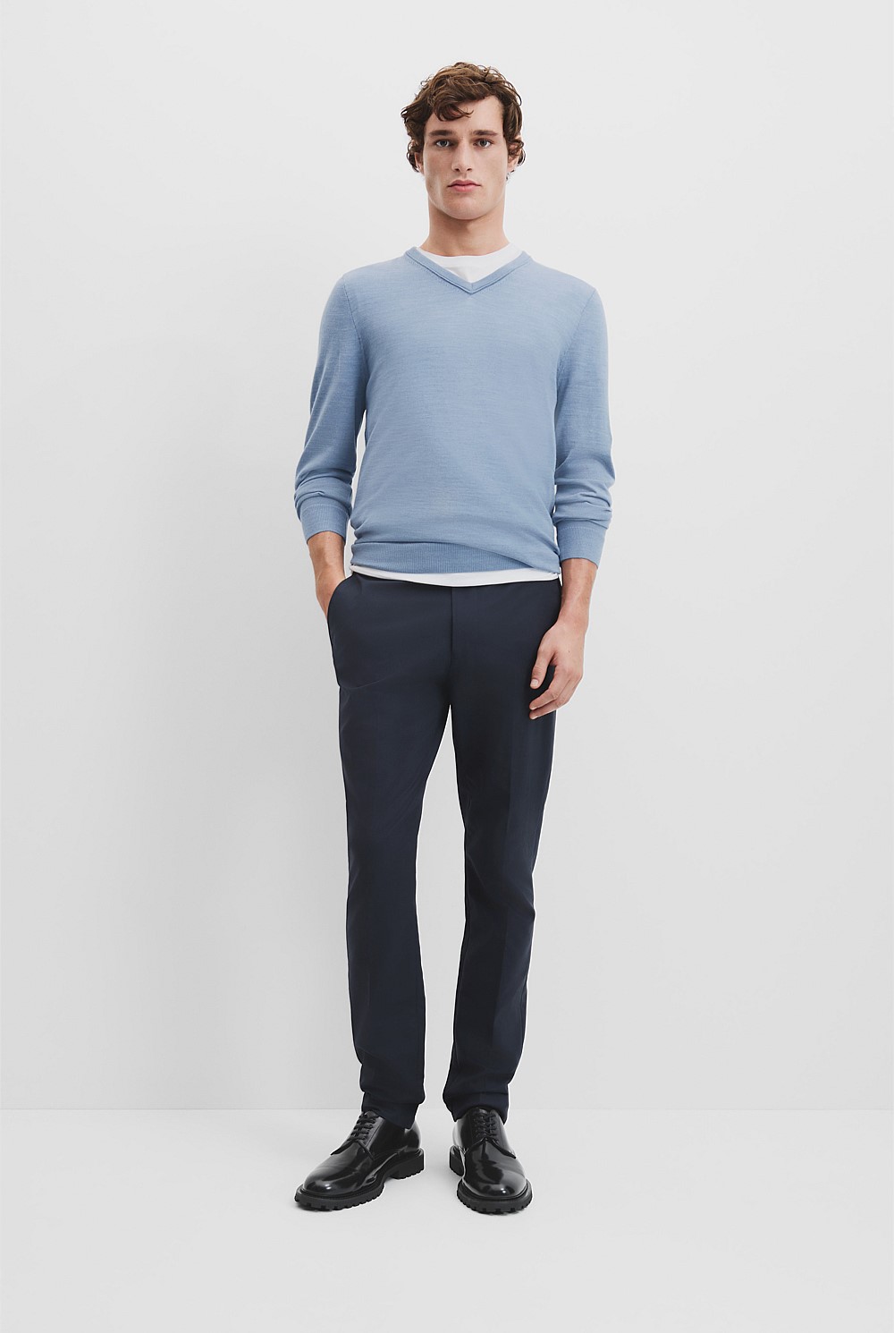 Verified Australian Merino Wool V-Neck Knit