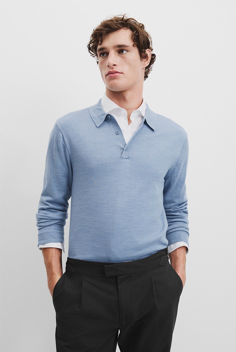 Verified Australian Merino Wool Button Knit Polo