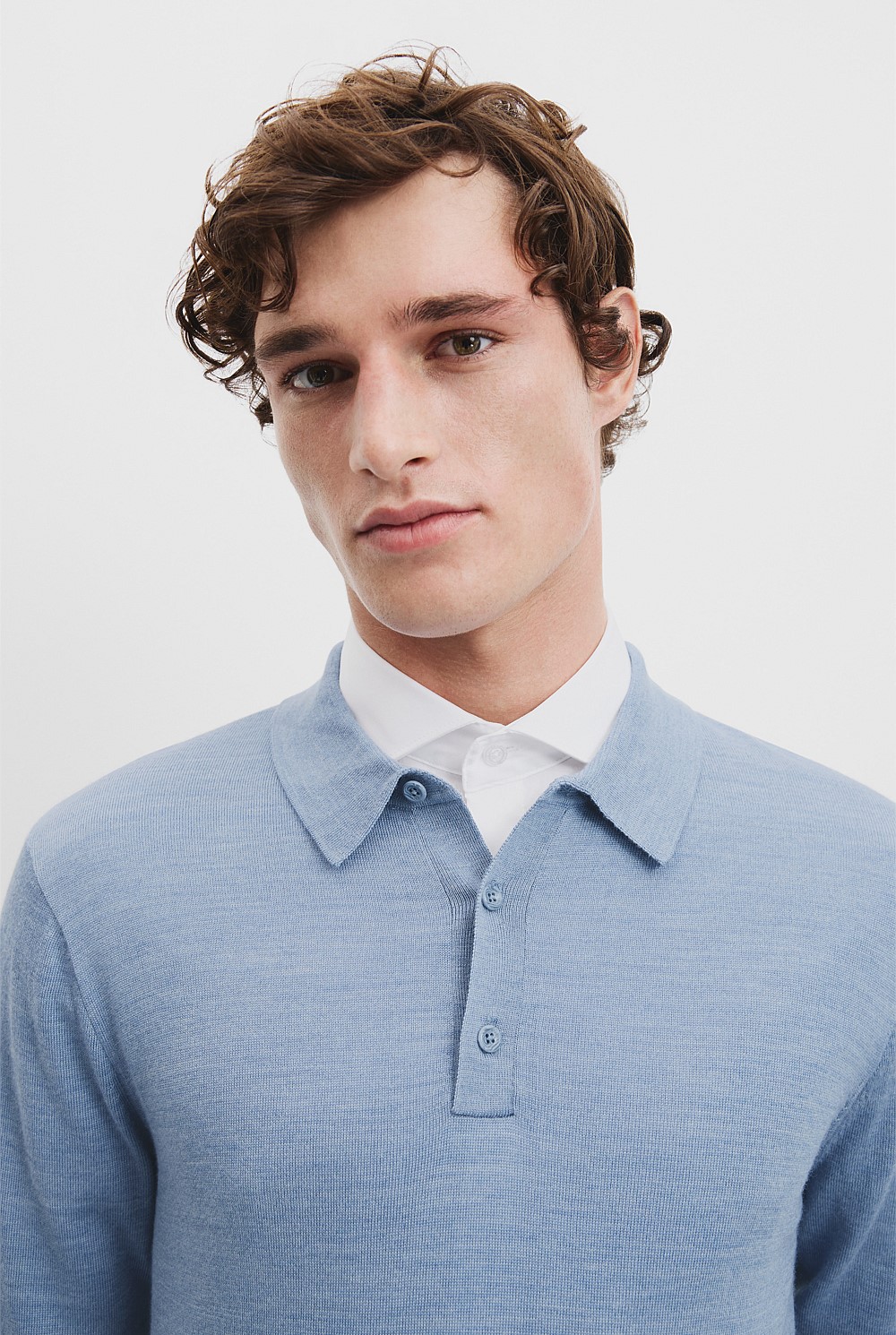 Verified Australian Merino Wool Button Knit Polo