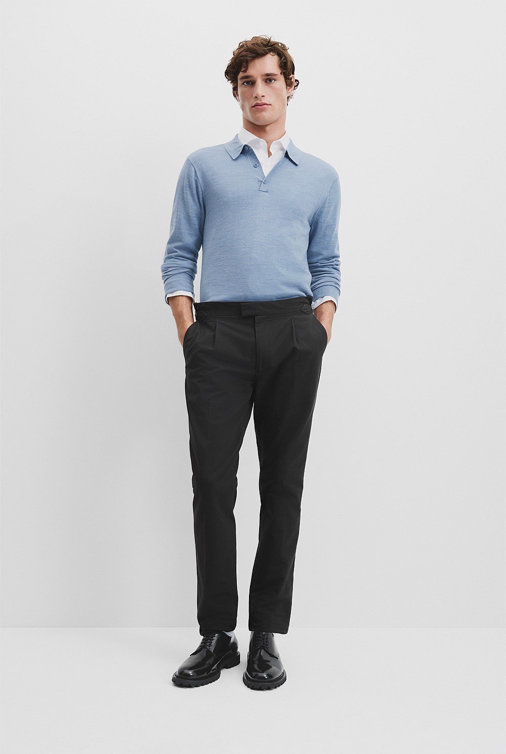 Verified Australian Merino Wool Button Knit Polo