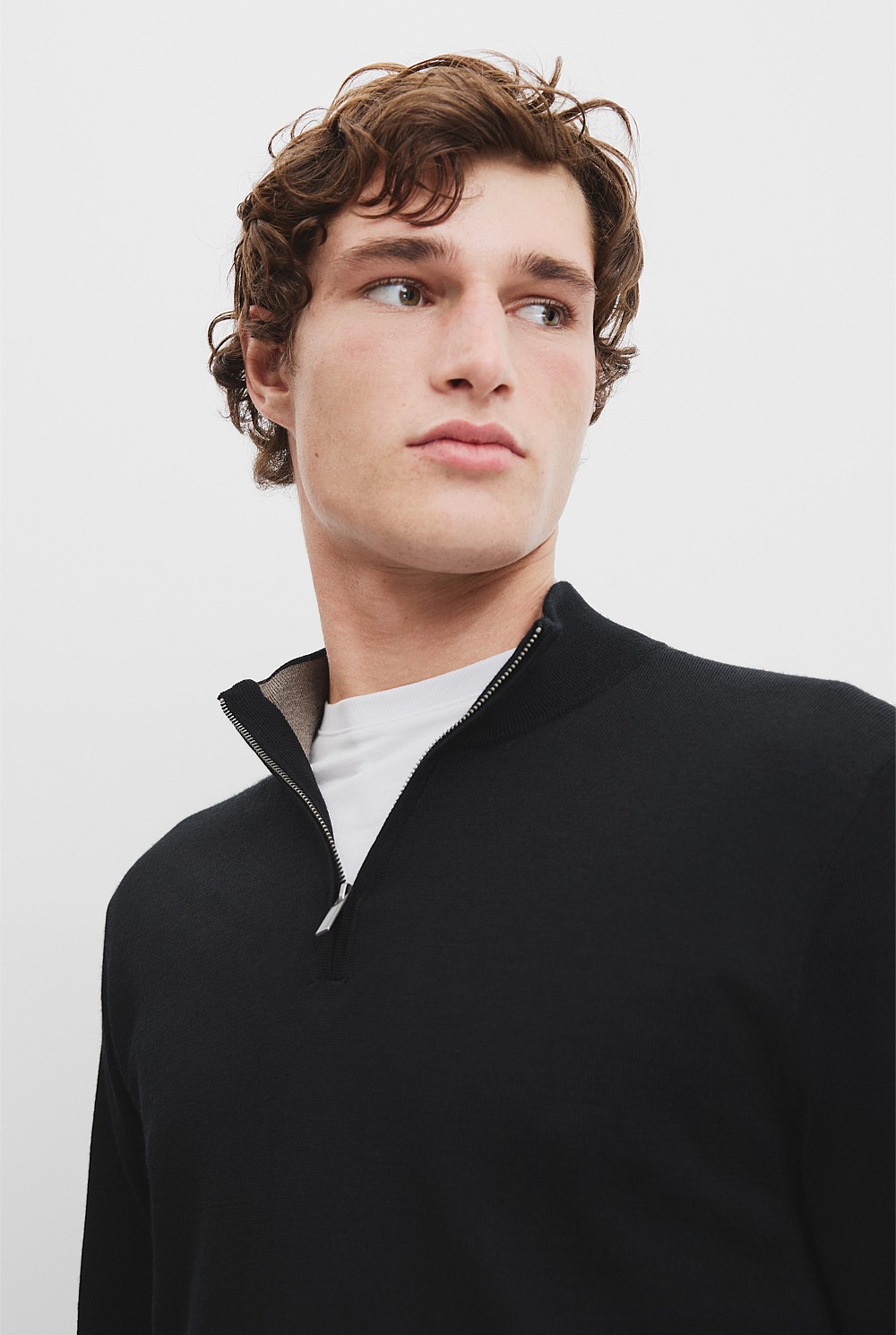 Verified Australian Merino Wool Half Zip Knit