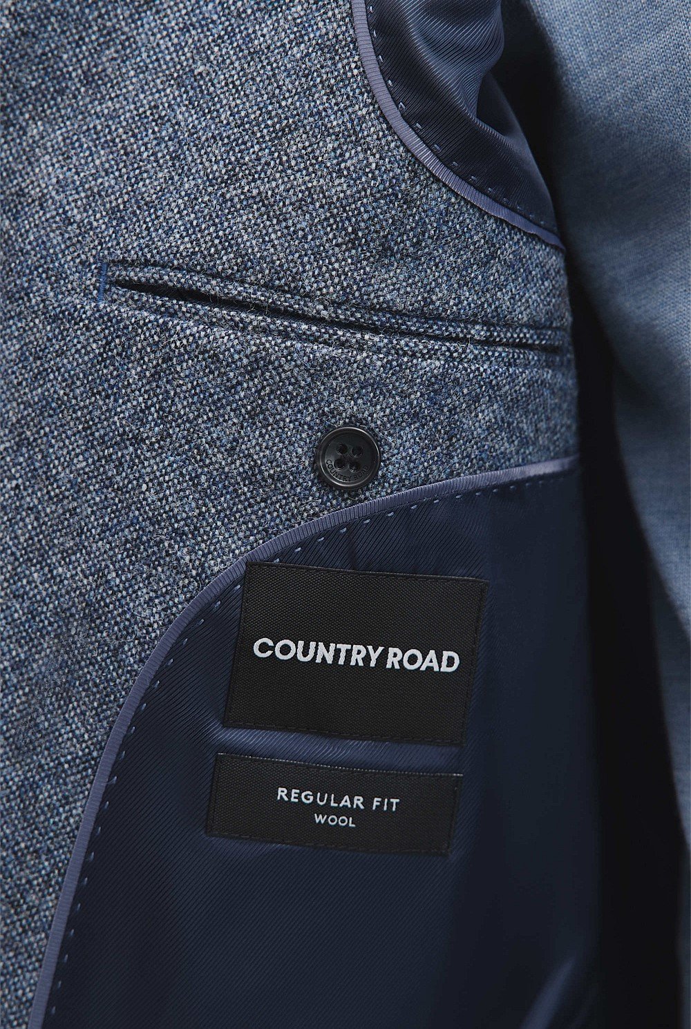 Regular Fit Wool Textured Blazer