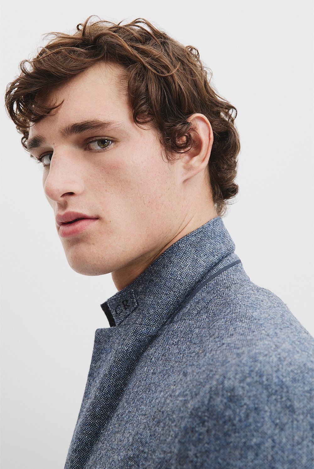 Regular Fit Wool Textured Blazer