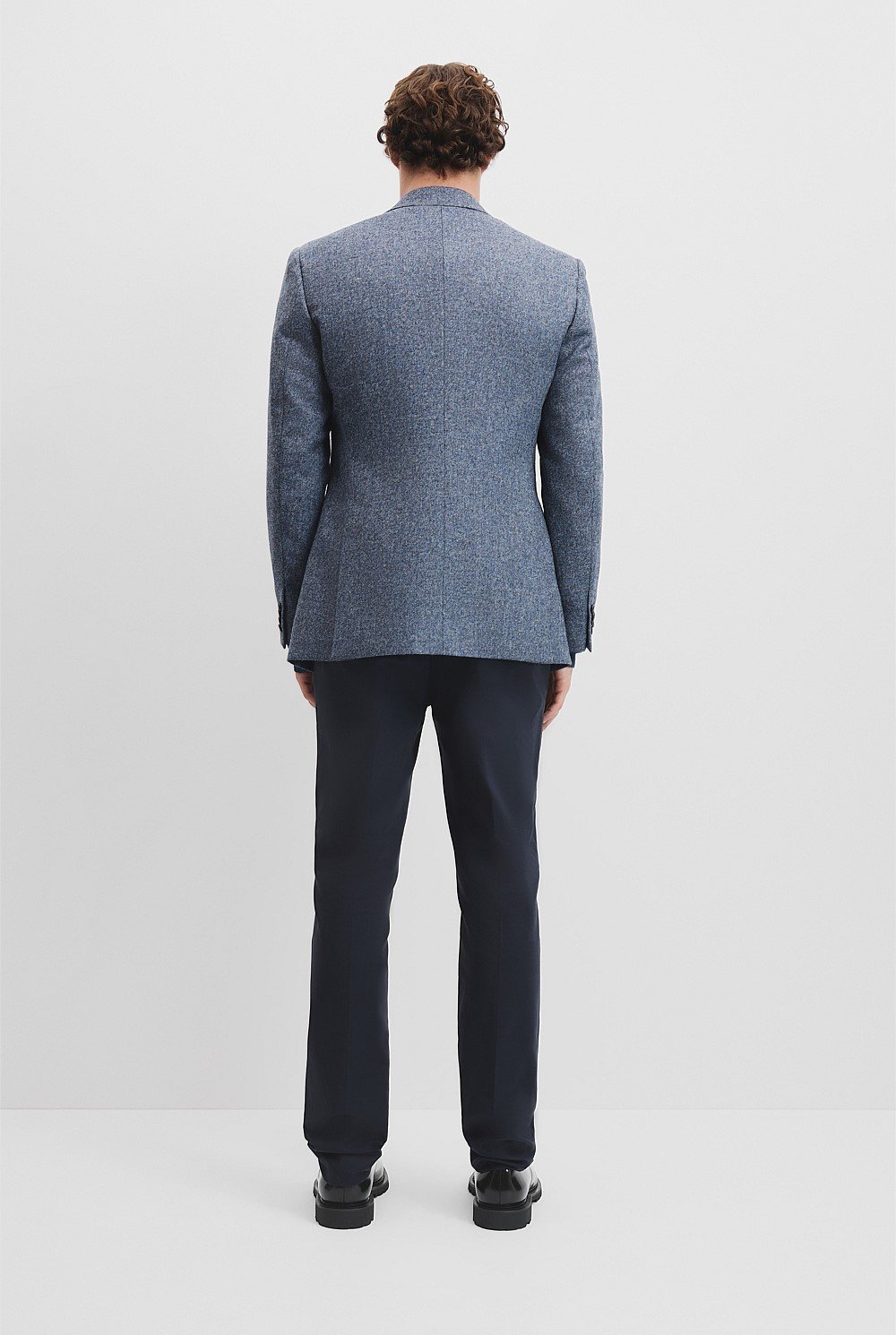 Regular Fit Wool Textured Blazer