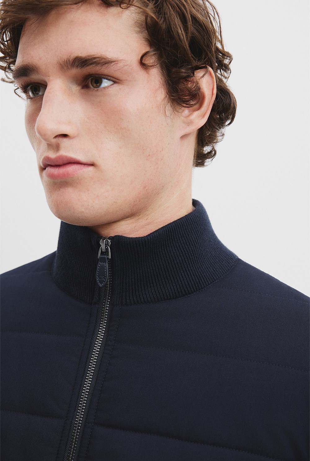 Australian Cotton Blend Knit Hybrid Jacket