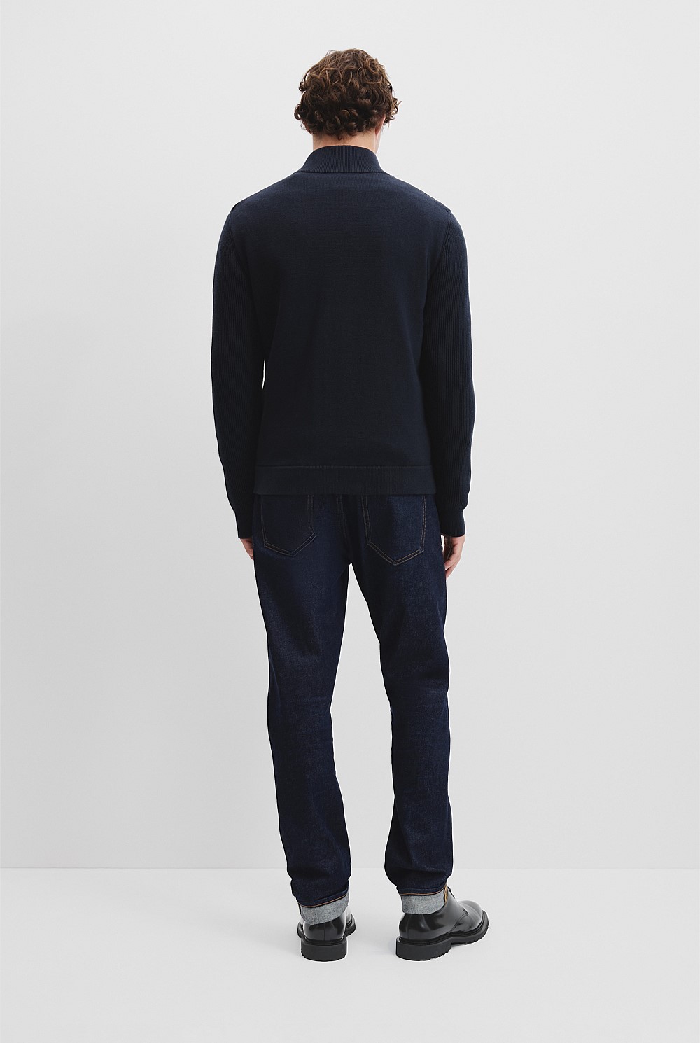 Australian Cotton Blend Knit Hybrid Jacket
