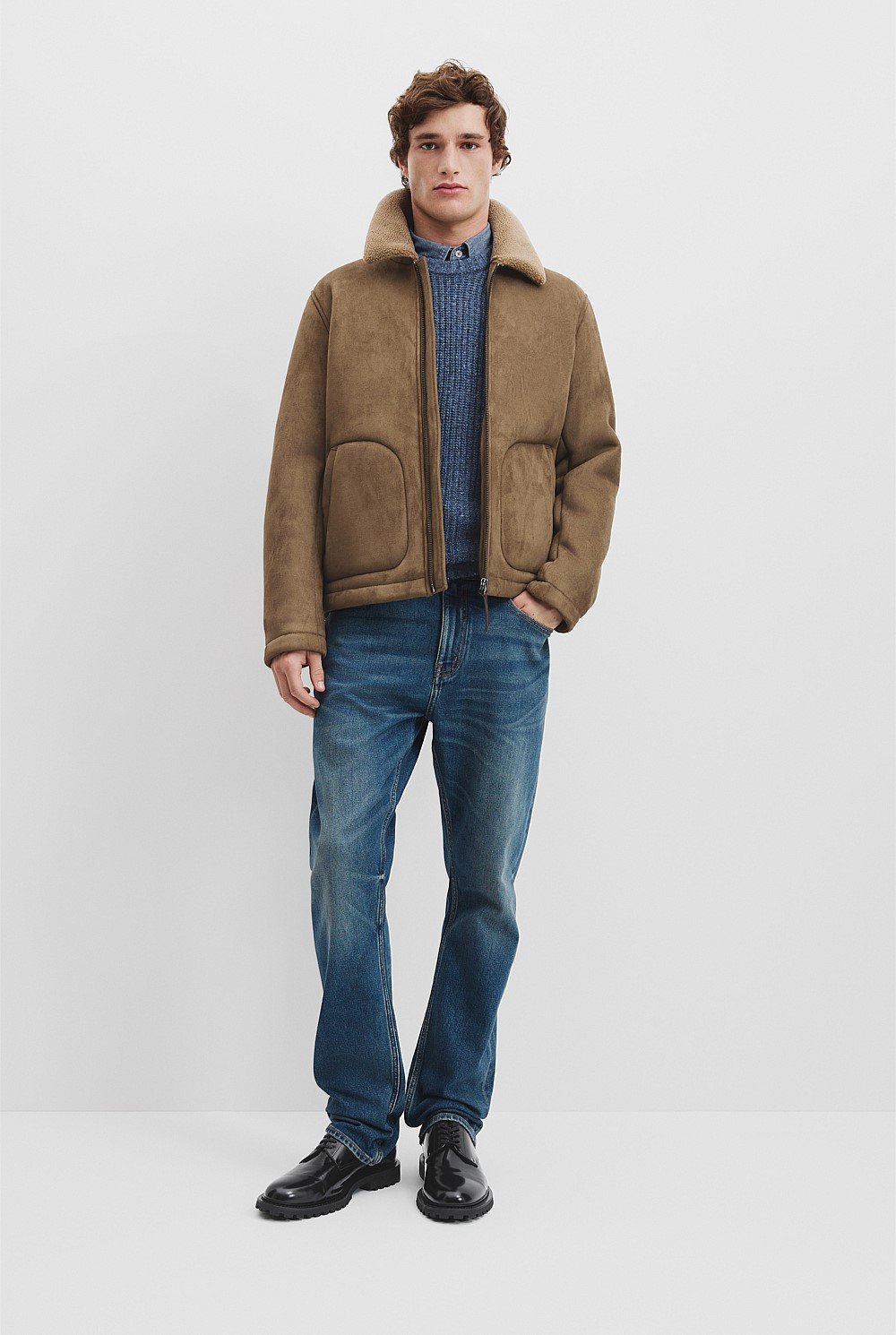 Borg Collar Jacket