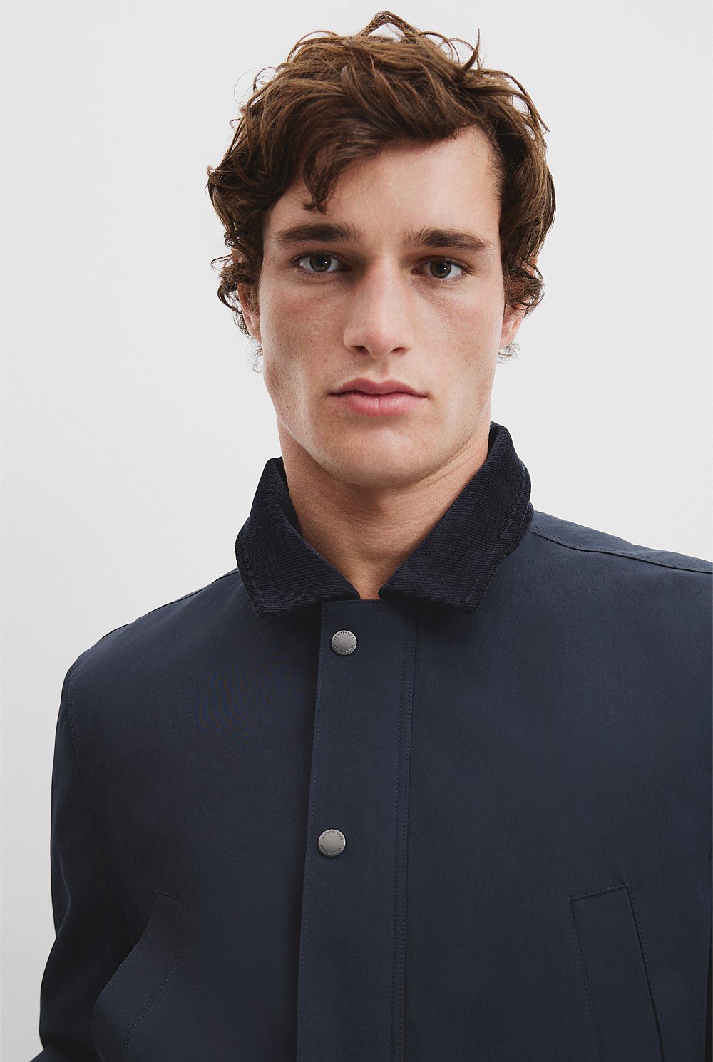 Cord Trim Wadded Jacket