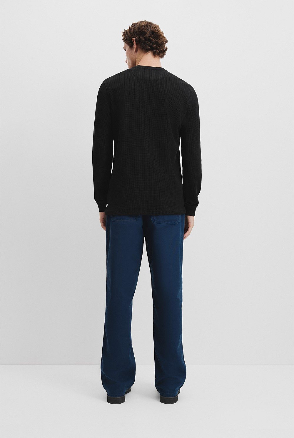 Australian Cotton Waffle Henley