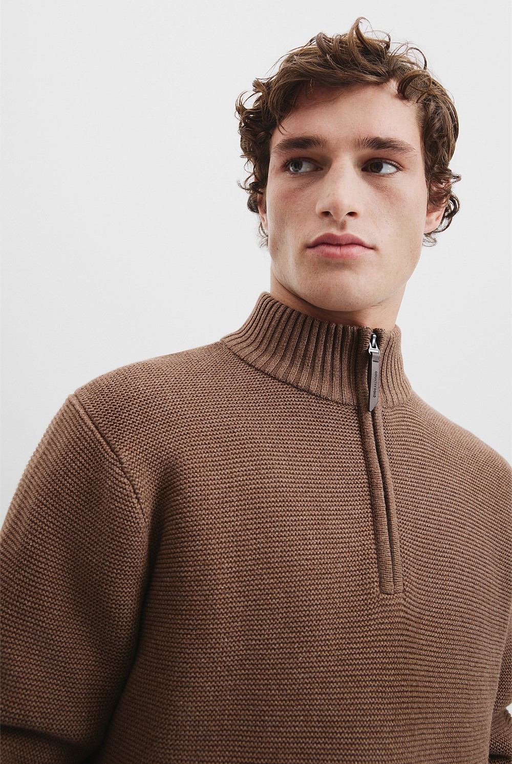 Australian Cotton Half Zip Knit