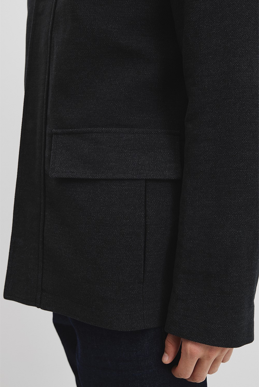 Moleskin Funnel Neck Jacket