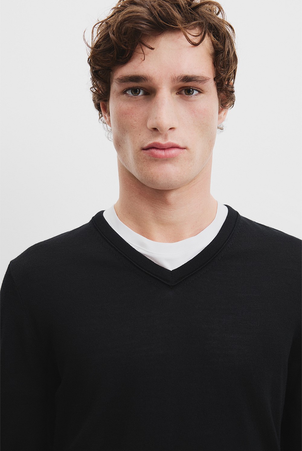 Verified Australian Merino Wool V-Neck Knit