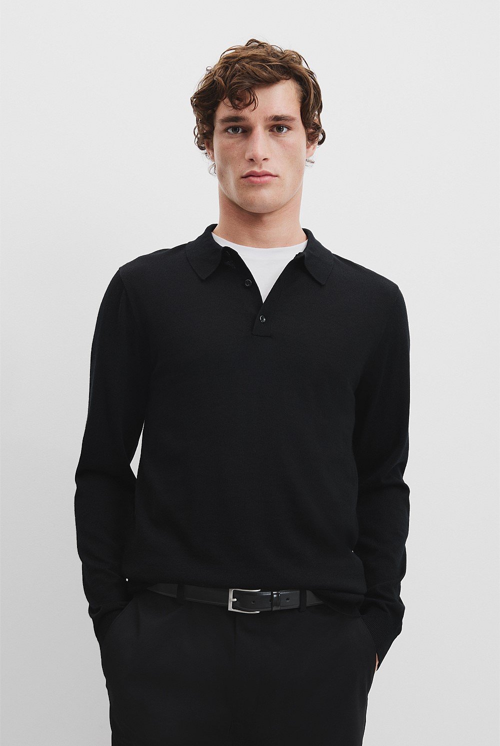 Verified Australian Merino Wool Button Knit Polo