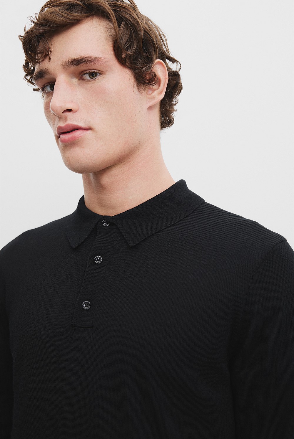 Verified Australian Merino Wool Button Knit Polo