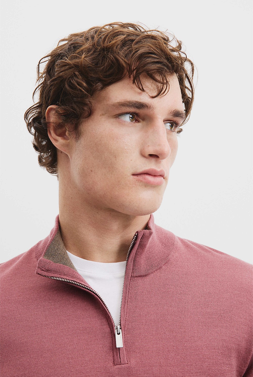 Verified Australian Merino Wool Half Zip Knit