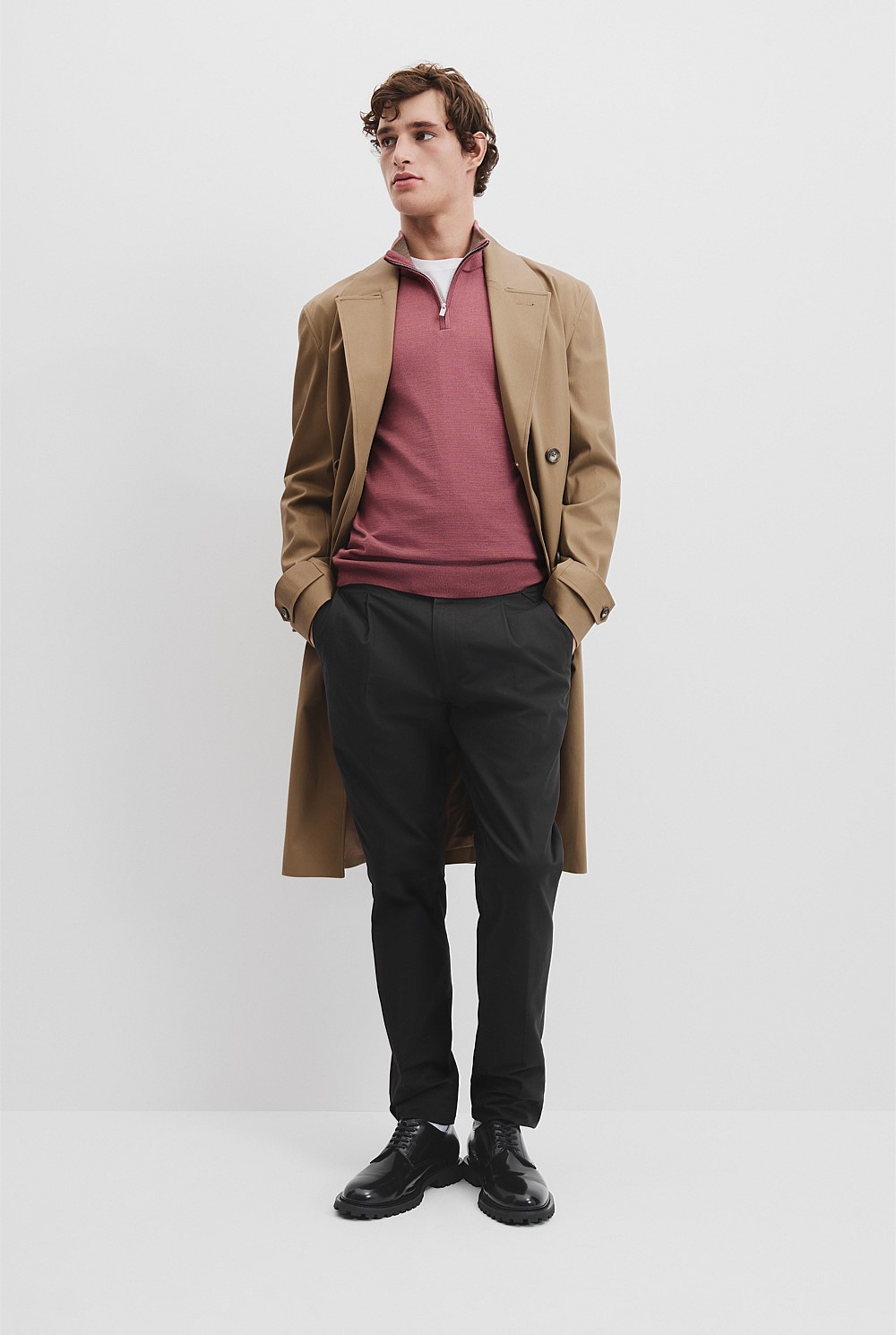 Verified Australian Merino Wool Half Zip Knit