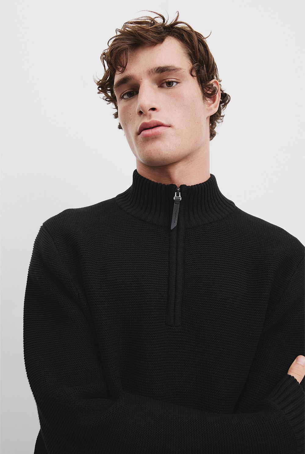 Australian Cotton Half Zip Knit