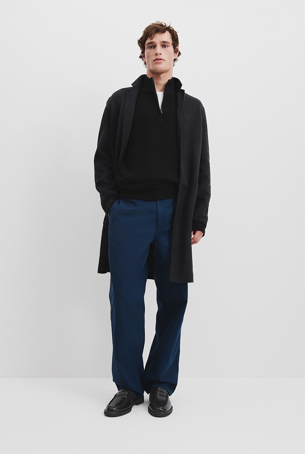 Australian Cotton Half Zip Knit