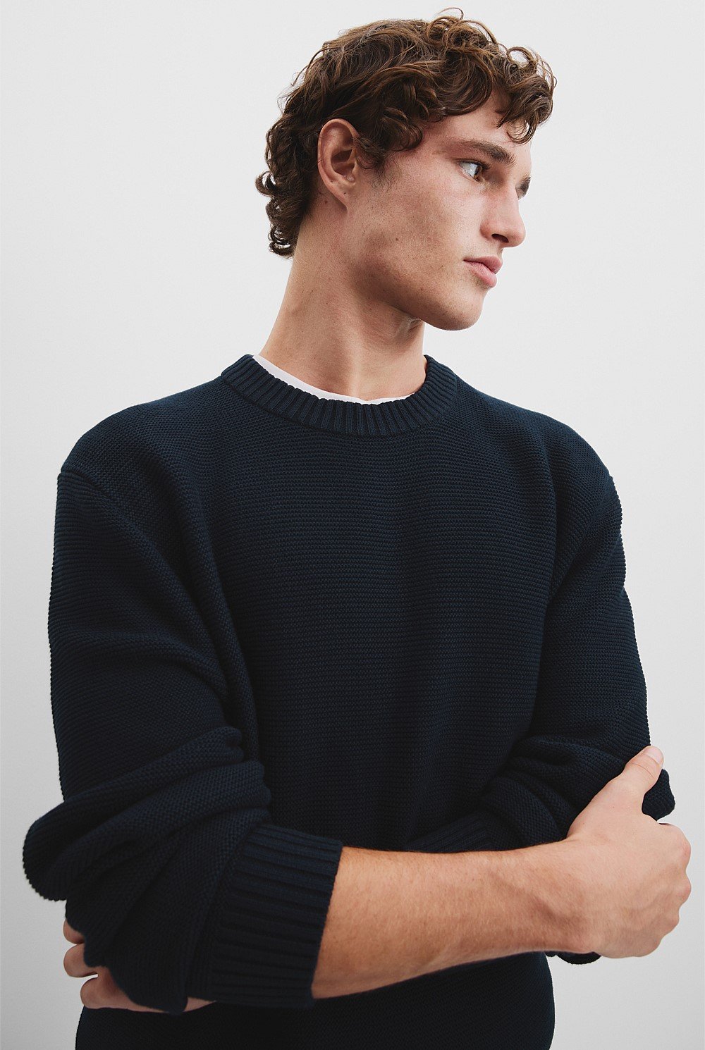 Australian Cotton Crew Neck Knit