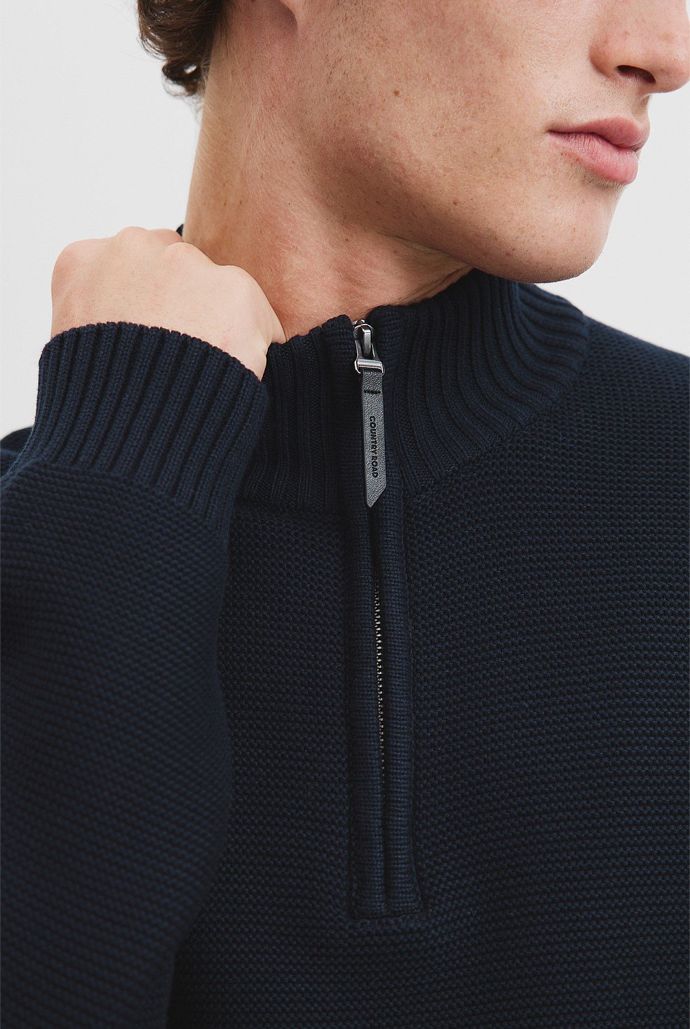 Australian Cotton Half Zip Knit