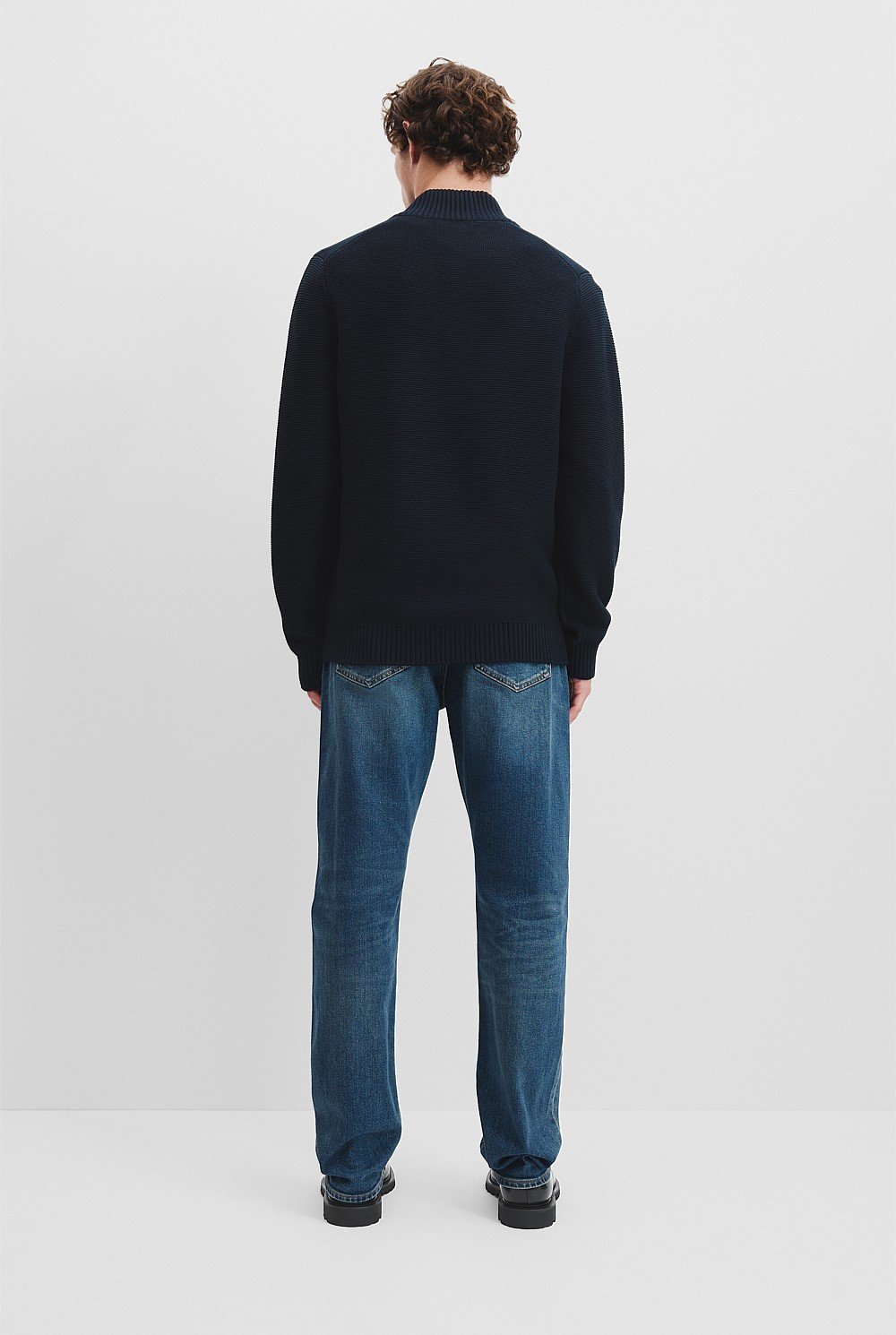 Australian Cotton Half Zip Knit