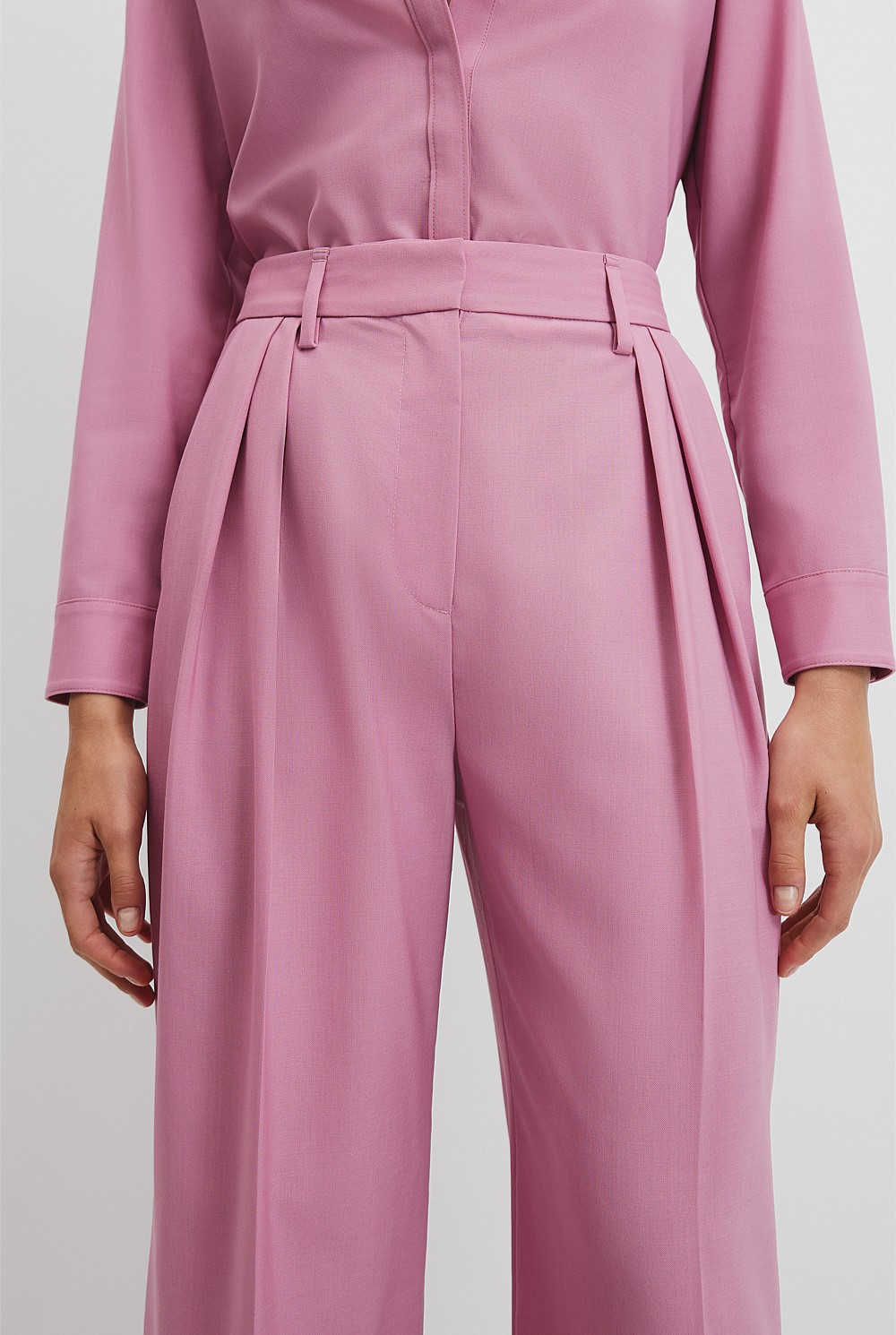 Pleat Wool Pant