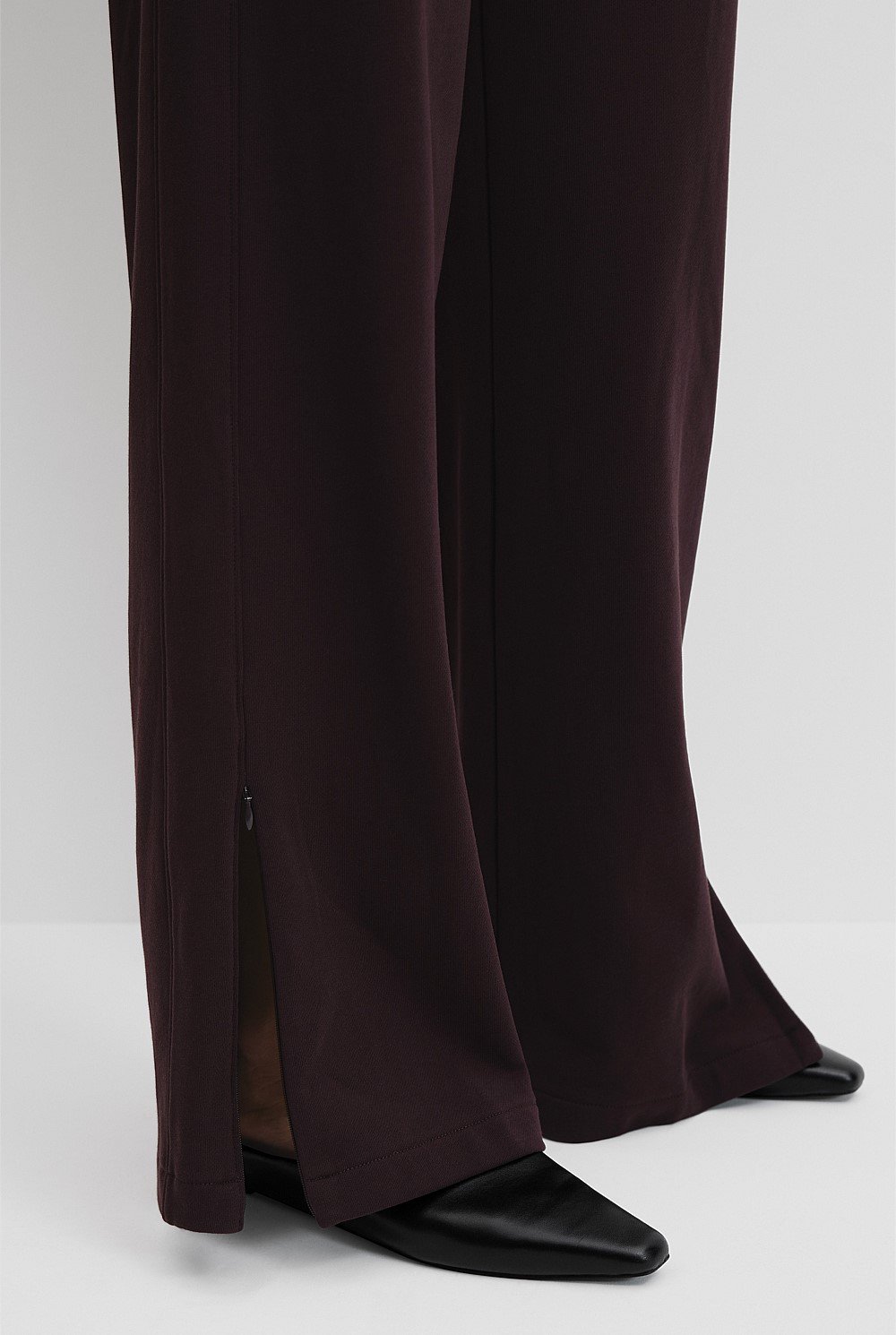 Australian Cotton Wide Leg Track Pant