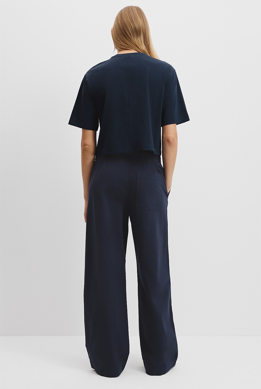 Australian Cotton Relaxed Crop T-Shirt