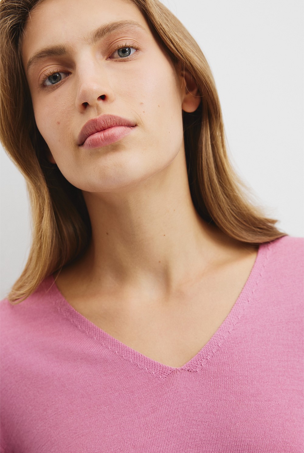 Verified Australian Merino Wool V-Neck Knit