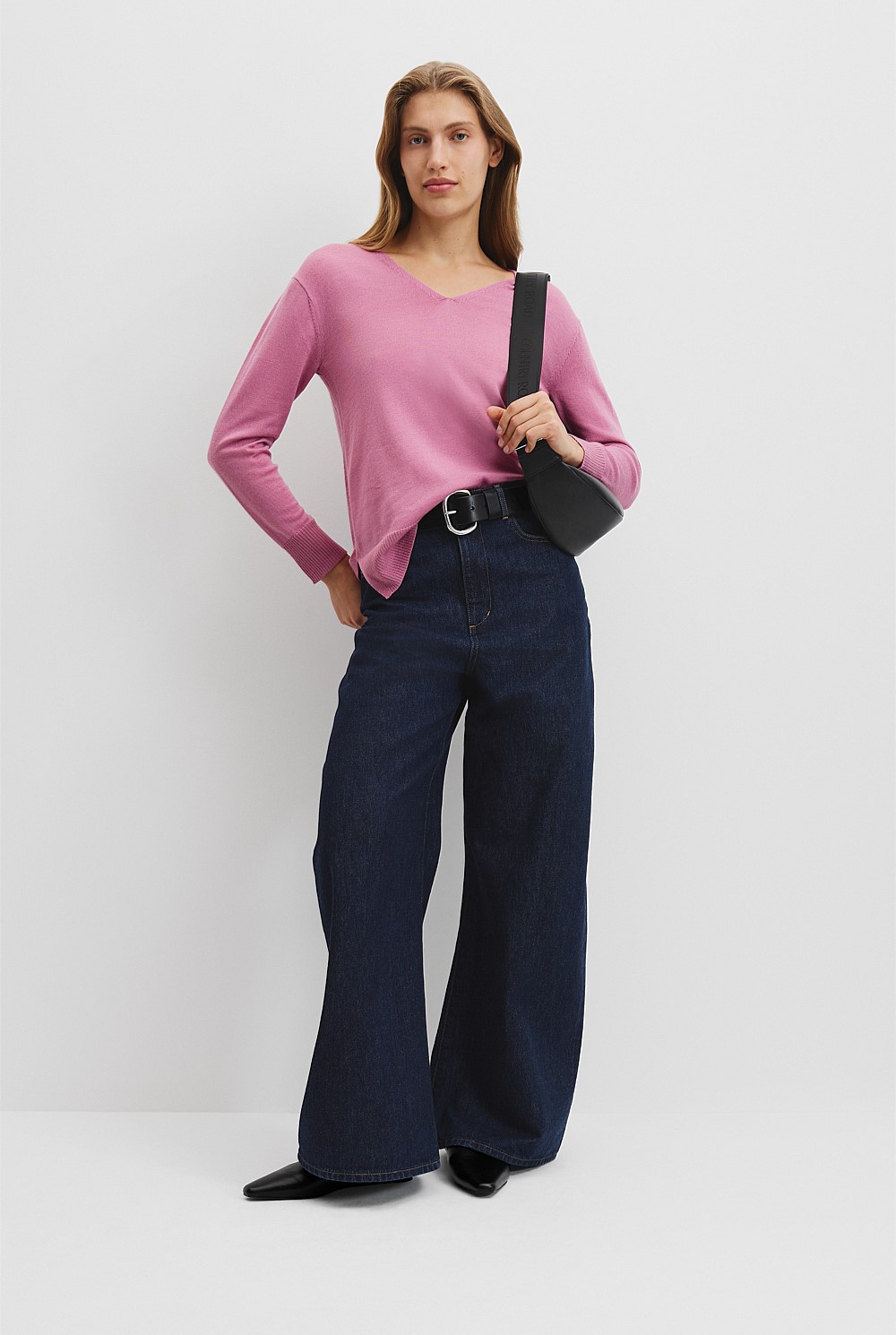 Verified Australian Merino Wool V-Neck Knit