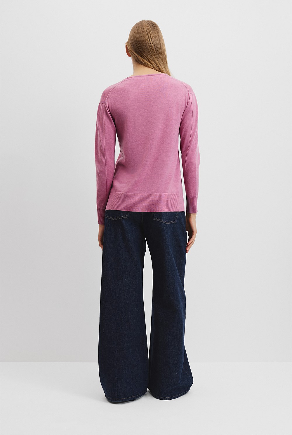Verified Australian Merino Wool V-Neck Knit