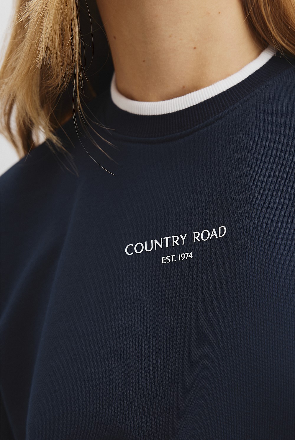 Australian Cotton Contrast Rib Sweat