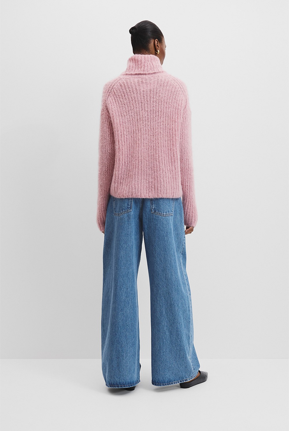 Funnel Neck Lofty Knit