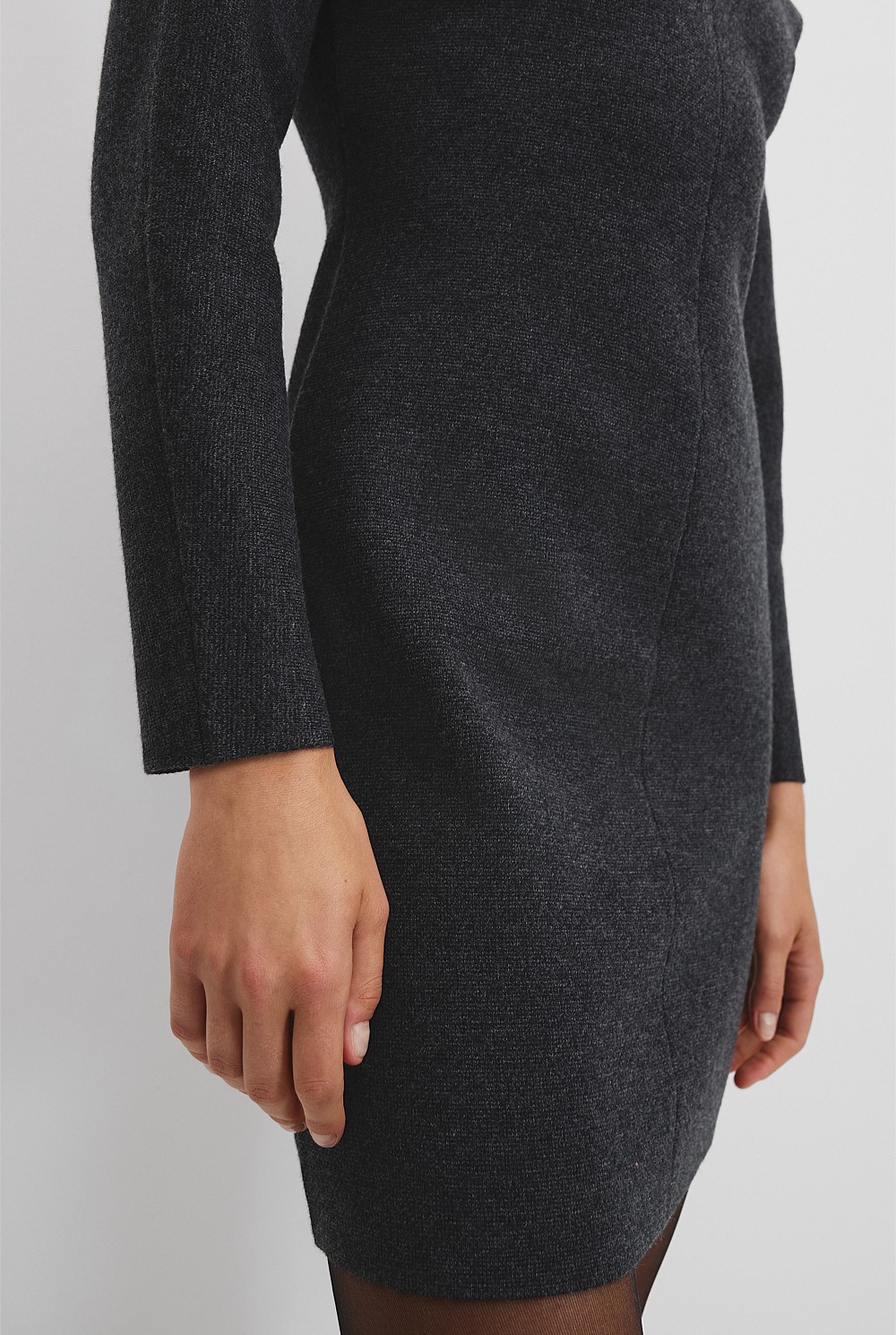 Compact Wool Knit Dress