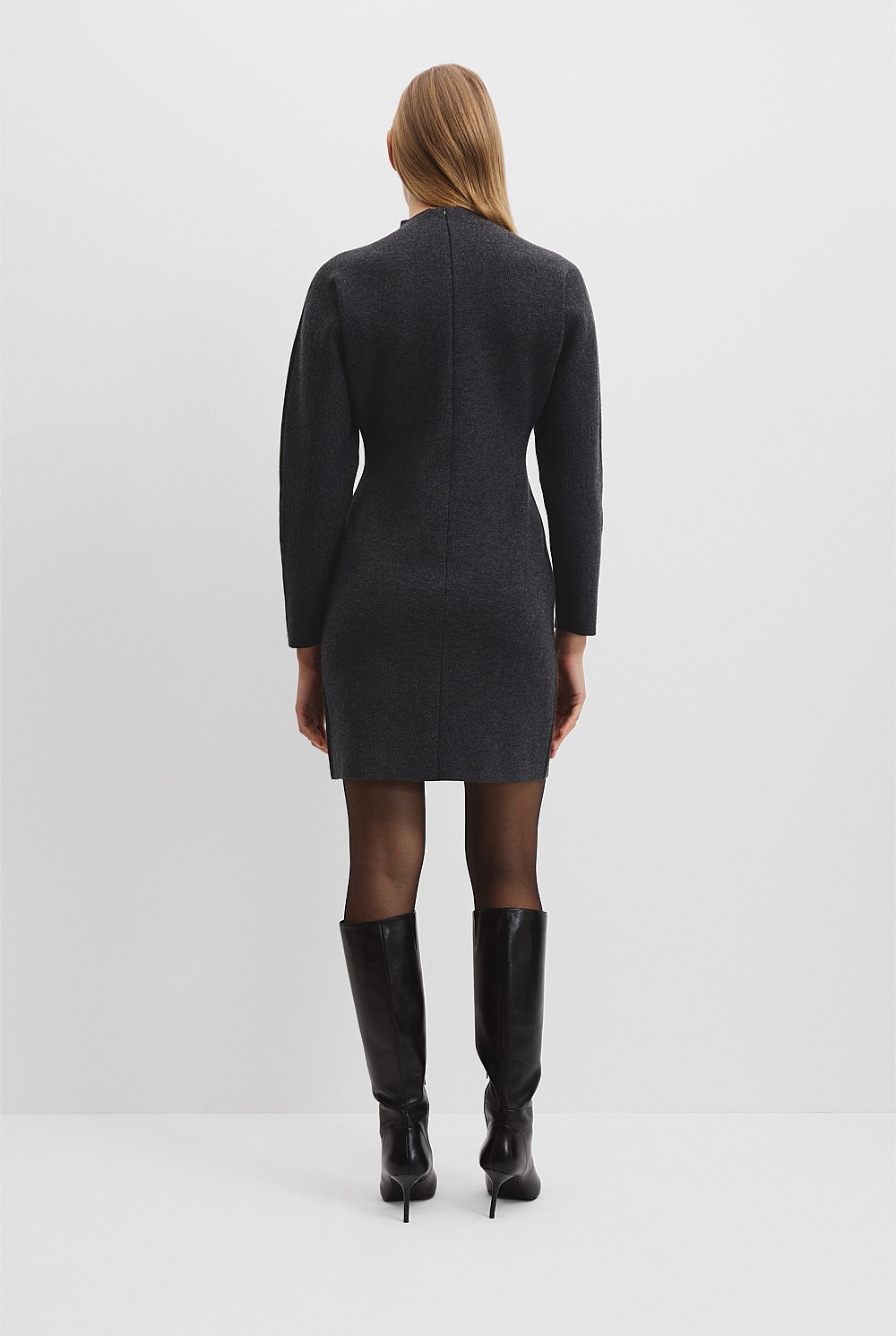 Compact Wool Knit Dress