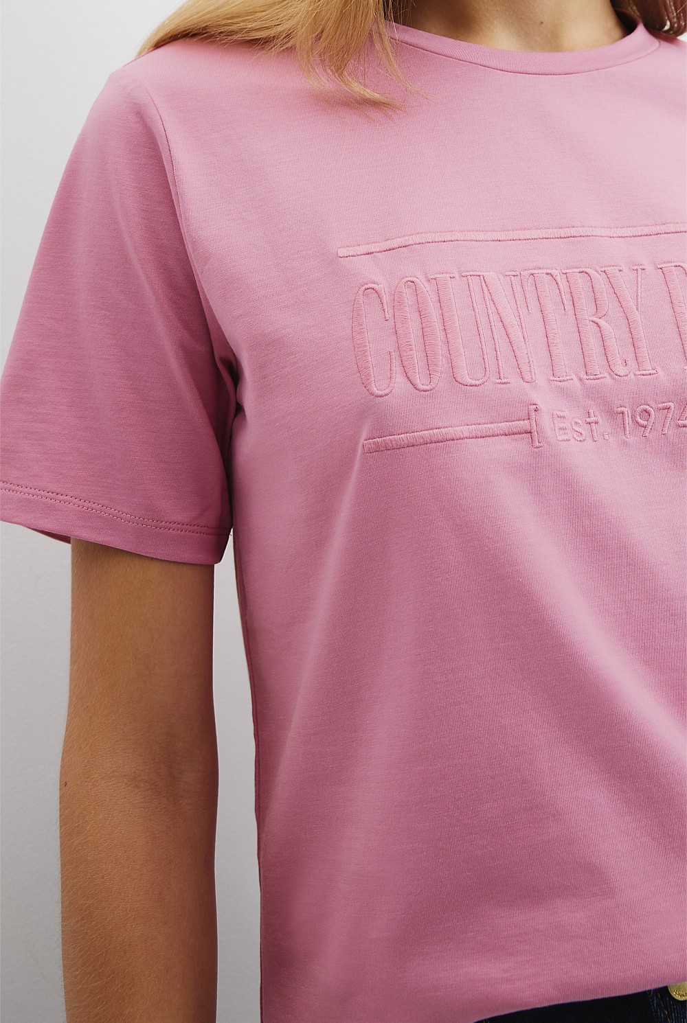 Verified Australian Cotton Heritage Embroidered T-Shirt