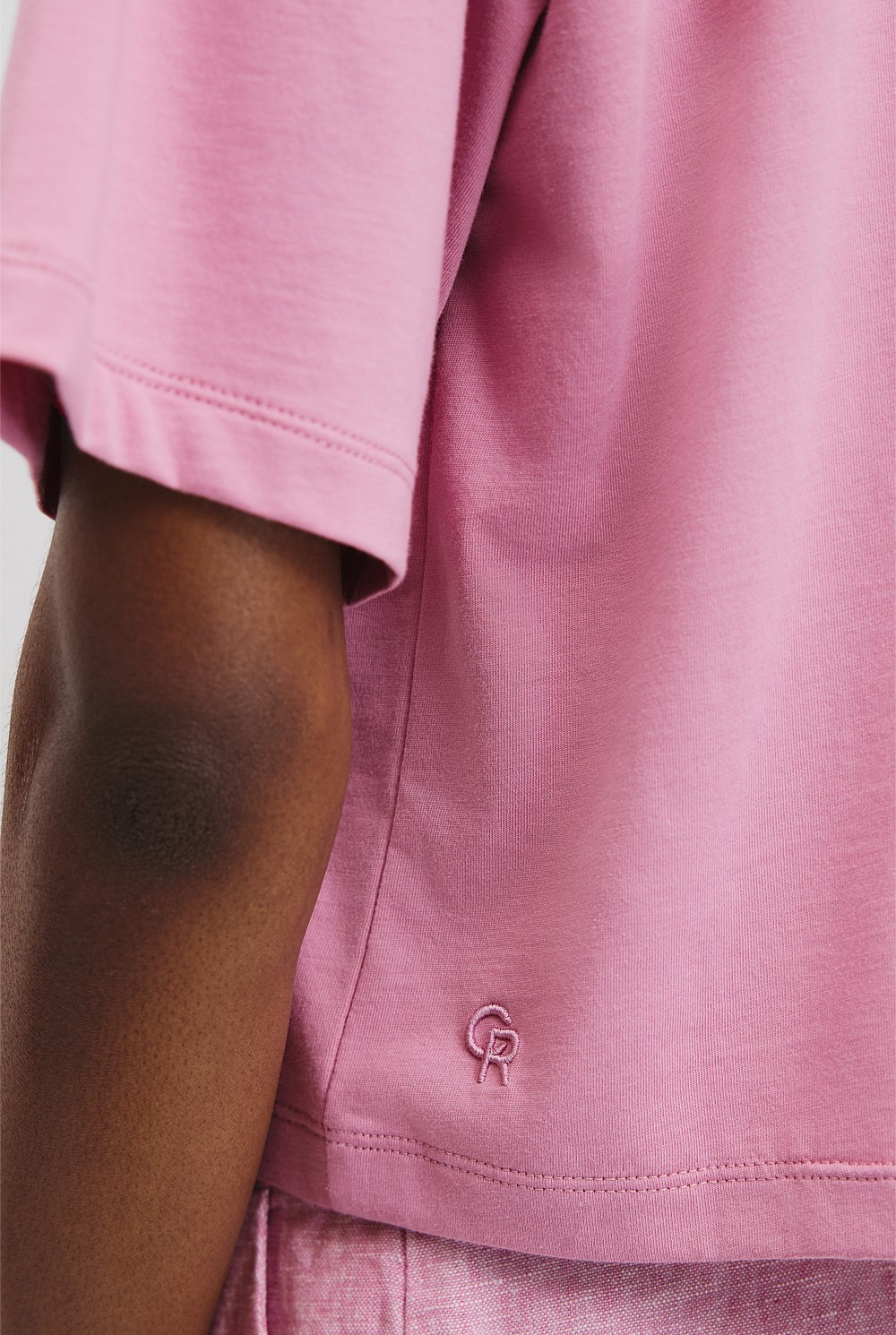 Australian Cotton Relaxed Crop T-Shirt