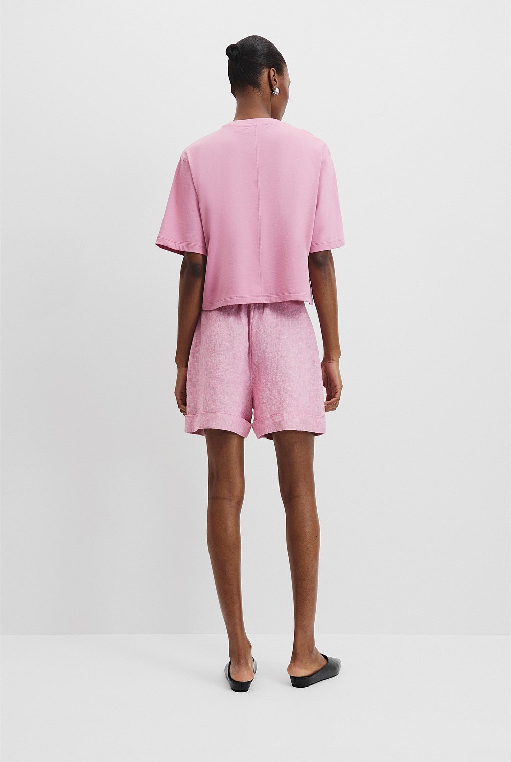 Australian Cotton Relaxed Crop T-Shirt
