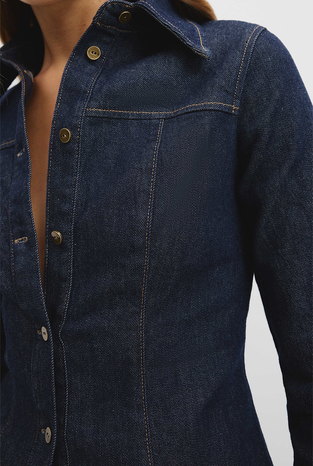Slim Fit Denim Shirt