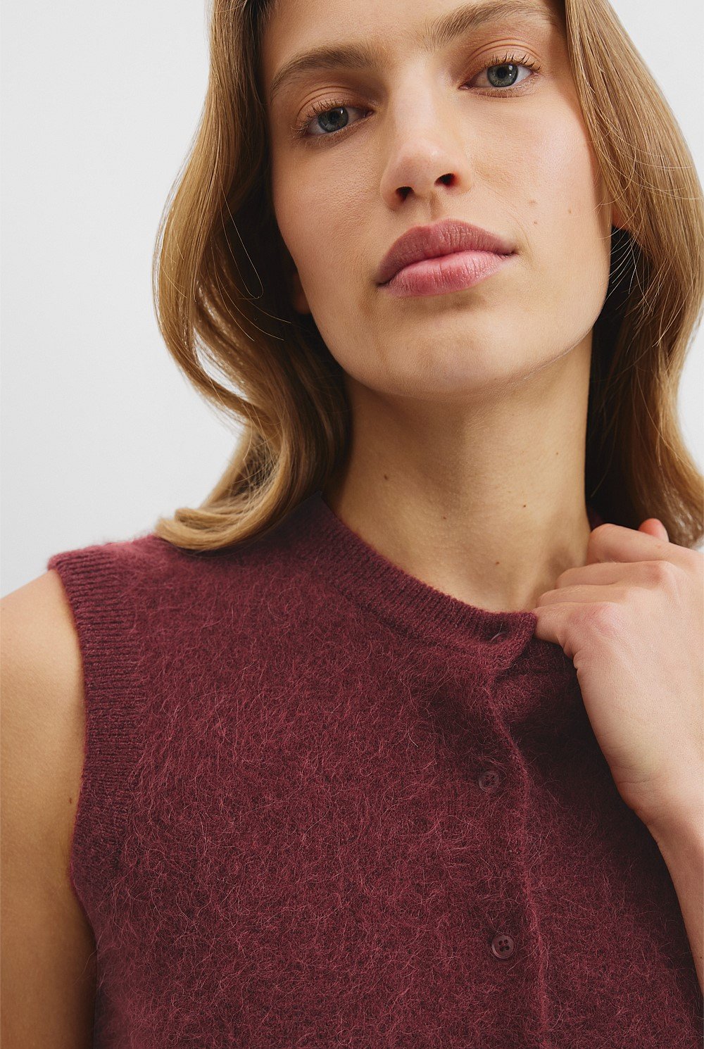 High Pile Knit Vest