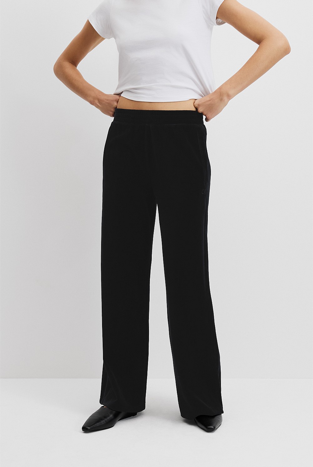 Velour Track Pant