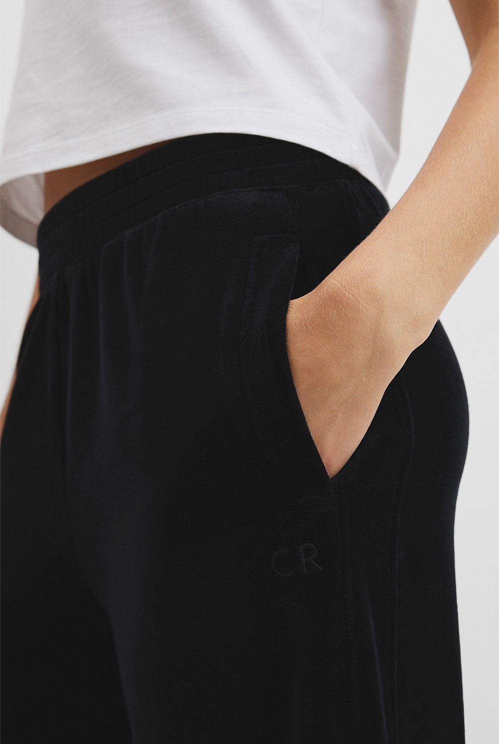 Velour Track Pant