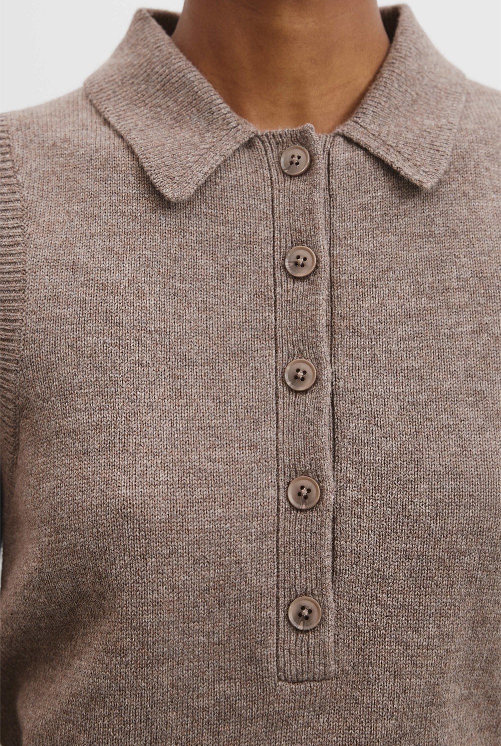 Collared Knit Vest