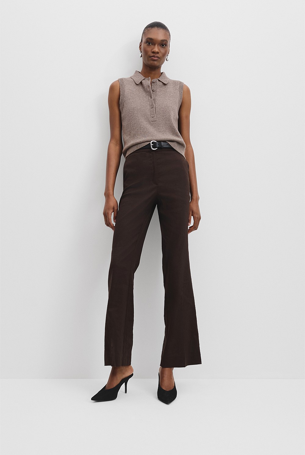 Collared Knit Vest