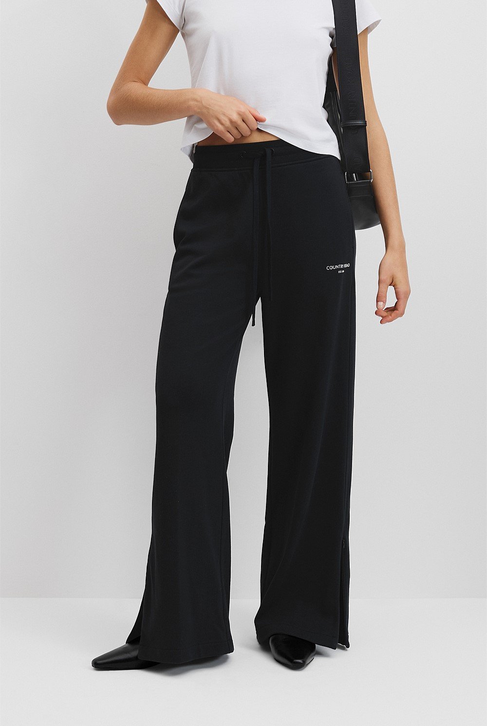 Australian Cotton Wide Leg Track Pant