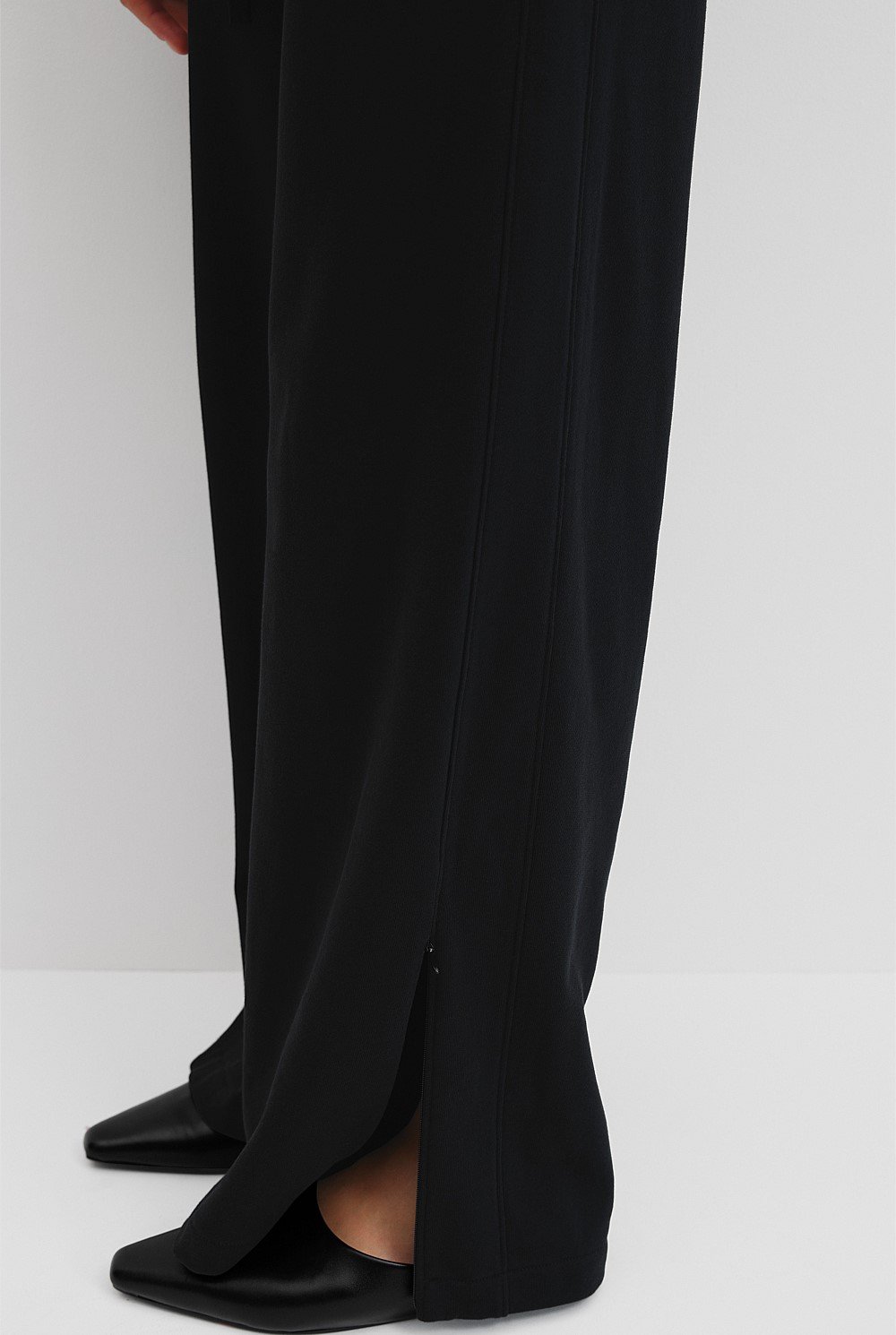 Australian Cotton Wide Leg Track Pant