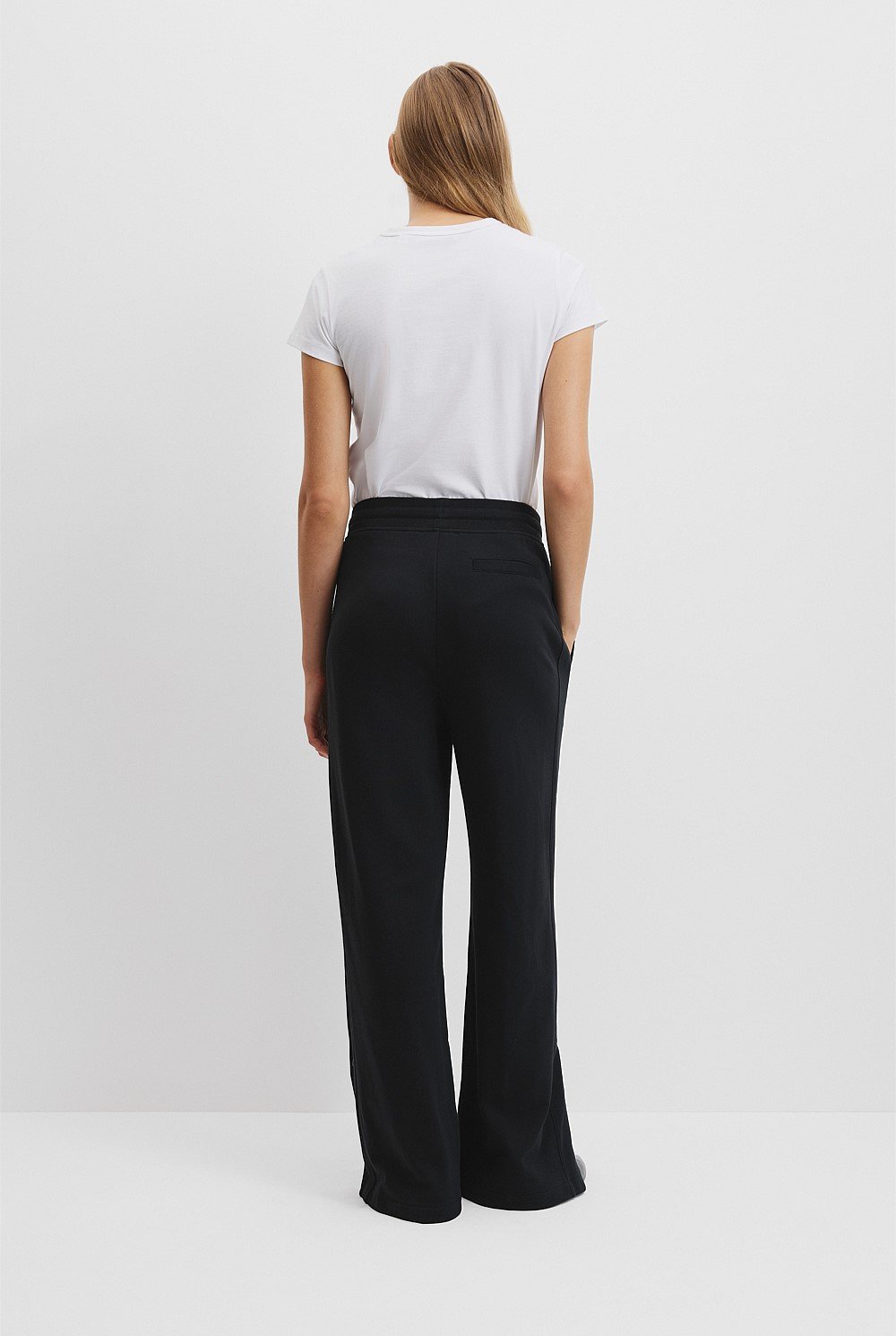 Australian Cotton Wide Leg Track Pant